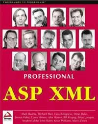 Professional ASP XML; Mark Baartse; 2000
