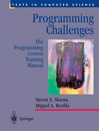 Programming challenges : the programming contest training manual; Steven S. Skiena; 2003