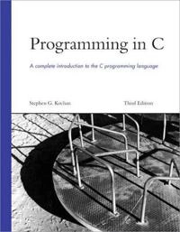 Programming in C; Stephen G. Kochan; 2005