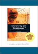 Psychological Testing and Assessment ; Ronald Jay. Cohen; 2010