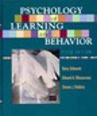 Psychology of learning and behavior; Barry Schwartz; 2002