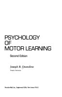 Psychology of Motor Learning; Joseph B. Oxendine
