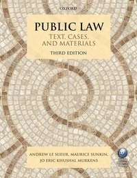Public Law; Jo Eric Khushal (associate Professor Of Law Murkens; 2016