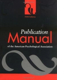 Publication manual of the American Psychological Association; American Psychological Association; 2001