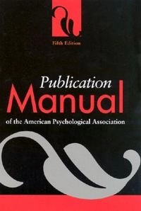 Publication manual of the American Psychological Association; American Psychological Association; 2001