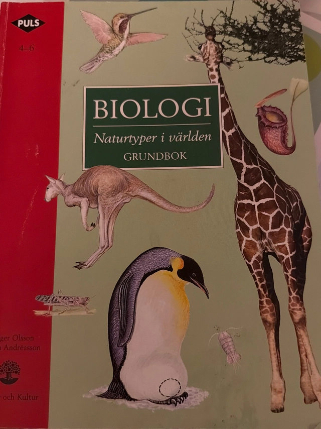 PULS Biologi 4-6 Naturtyper i världen (Tidigare utgåva) Grundbok; Roger Olsson, Berth Andréasson; 1997