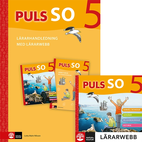 PULS SO åk 5 Lärarhandledning med lärarwebb; Lotta Malm Nilsson; 2021