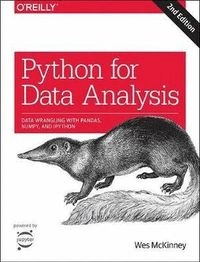 Python for Data Analysis; Wes McKinney; 2017