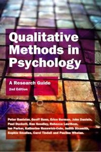 Qualitative methods in psychology : a research guide; Peter Banister; 2011