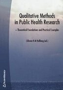 Qualitative Methods in Public Health Research; Carl Martin Allwood, António Barbosa da Silva, Lotta Dellve, Leena Eklund, Ulrika Hallberg, Birgitta Hedelin, Kajsa Henning Abrahamsson, Ingvar Karlberg, Margret Lepp, Karin C Ringsberg, Anneli Sarvimäki, Margaretha Strandmark, Helena Willén; 2002