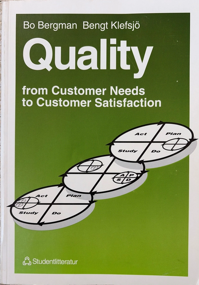 Quality from customer needs to customer satisfaction; Bo Bergman; 1994