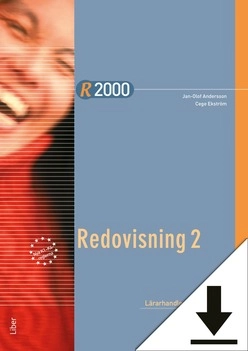 R2000 Redovisning 2 Lärarhandledning (nedladdningsbar); Jan-Olof Andersson, Cege Ekström; 2017