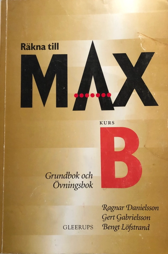 Räkna till max; Ragnar Danielsson; 1996