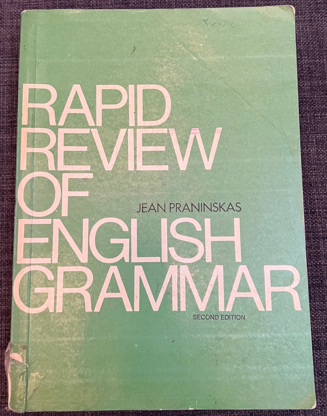 Rapid review of English grammar : a text for students of English as a second language; Jean Praninskas; 1975