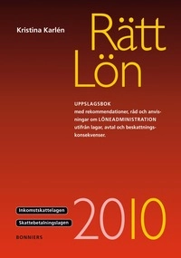 Rätt Lön 2010; Kristina Karlén; 2010
