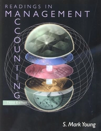 Readings in Management Accounting; S Mark Young; 2000