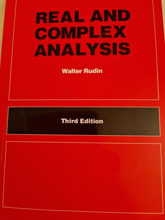 Real and complex analysis; Walter Rudin; 1986