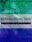 Relational database theory; Paolo Atzeni; 1993