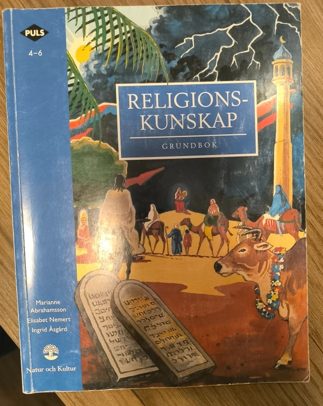 Religionskunskap [4-6]. Grundbok; Marianne Abrahamsson, Ingrid Åsgård, Elisabeth Nemert, Per-Anders Nilsson; 1998