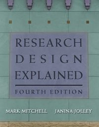 Research design explained; Mark L. Mitchell; 2000