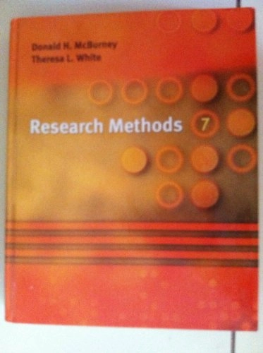 Research methods; Donald McBurney; 2007
