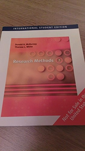 Research methods; Donald McBurney; 2007