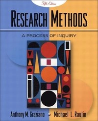 Research methods : a process of inquiry; Anthony M. Graziano; 2004