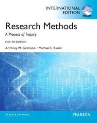 Research methods : a process of inquiry; Anthony M. Graziano; 2013
