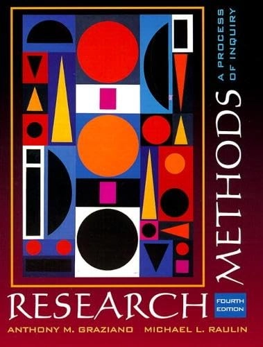 Research methods : a process of inquiry; Anthony M. Graziano; 2000