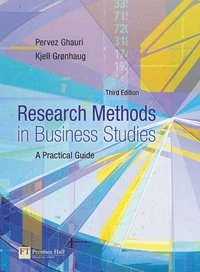 Research methods in business studies : a practical guide; Pervez N. Ghauri; 2005
