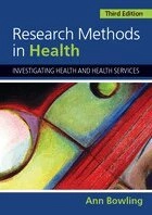 Research methods in health : investigating health and health services; Ann. Bowling; 2009
