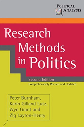 Research methods in politics; Wyn Grant, Jon Pierre; 2008