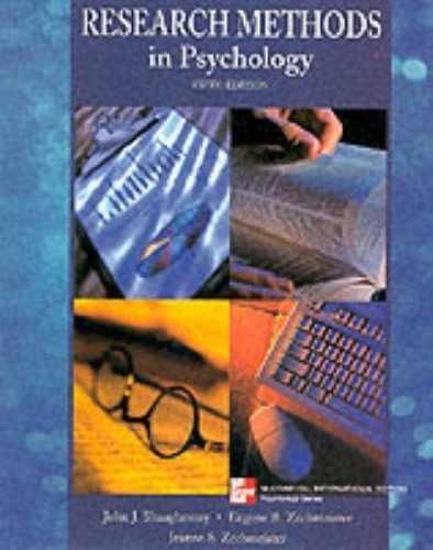 Research methods in psychology; John J. Shaughnessy; 2000