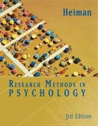 Research methods in psychology; Gary. Heiman; 2002