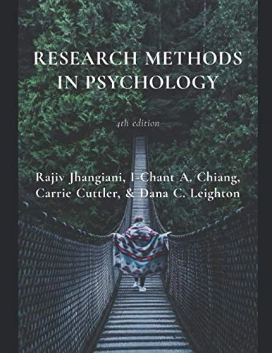 Research Methods in Psychology; Rajiv Jhangiani; 2019