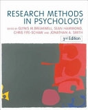 Research methods in psychology; Glynis M. Breakwell; 2006