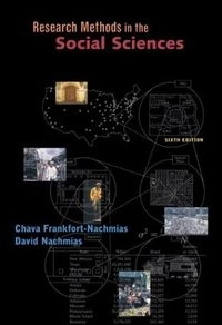 Research Methods in Social Science; Chava Frankfort-Nachmias, David Nachmias; 2000
