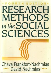 Research methods in the social sciences; Chava Frankfort-Nachmias; 1992