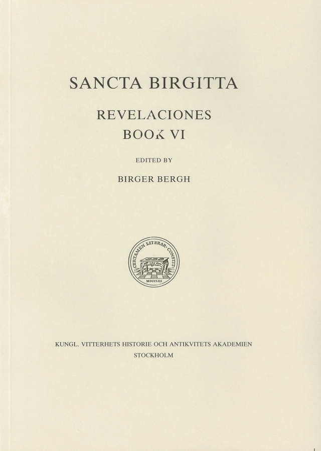 Revelaciones Book VI; Birger Bergh; 1991