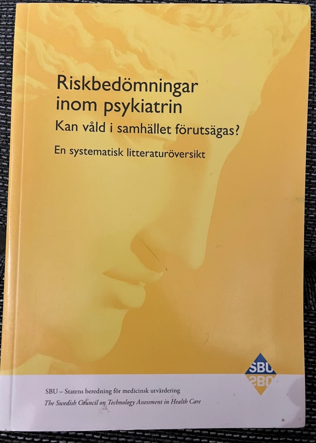 Riskbedömningar inom psykiatrin : kan våld i samhället förutsägas? : en systematisk litteraturöversikt; SBU rapport; 2005