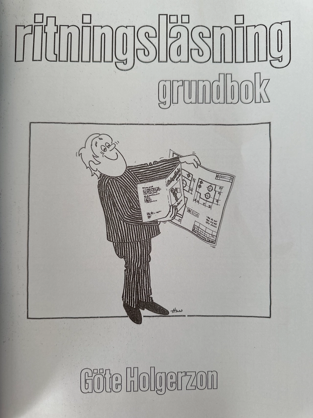 Ritningsläsning : grundbok; Göte Holgerzon; 1978