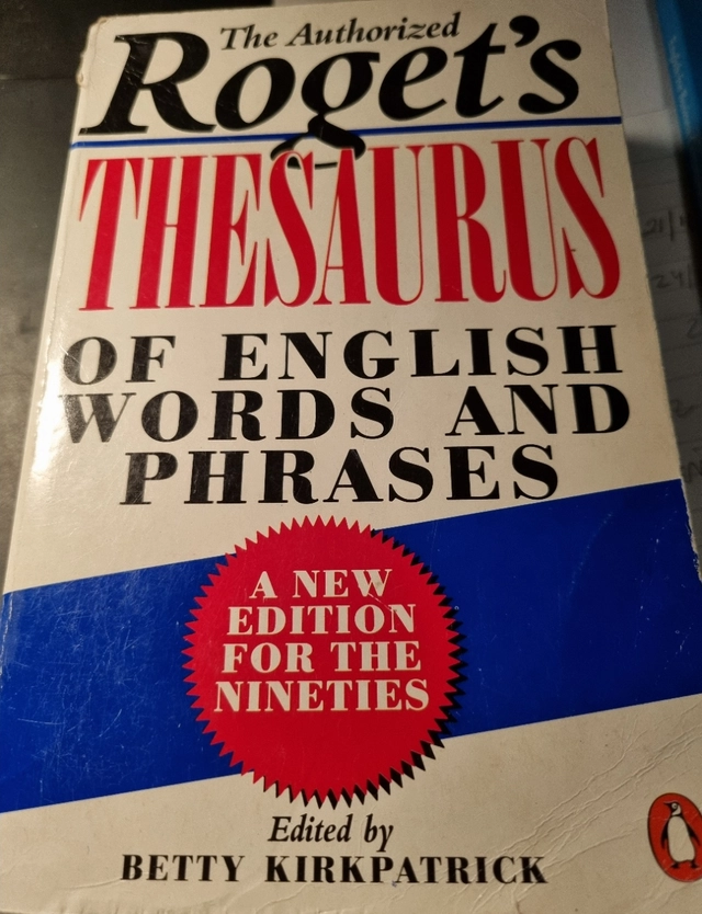 Roget's thesaurus of English words and phrases; Peter Mark Roget; 1988
