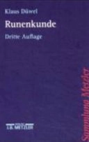 Runenkunde; Klaus Düwel; 2001