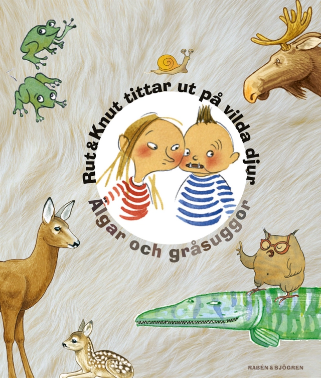 Rut & Knut tittar ut på vilda djur : Älgar och gråsuggor; Mats Wänblad, Lena Ollmark, Carin Wirsén, Mattias Danielsson; 2003