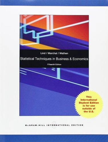 S/w: Statistical Techniques in Business and Economics with Connect Plus; Lind