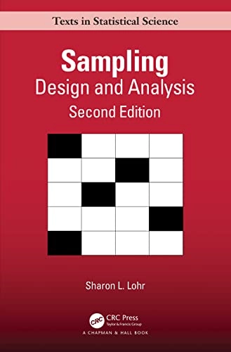 Sampling : design and analysis; Sharon L. Lohr; 2019