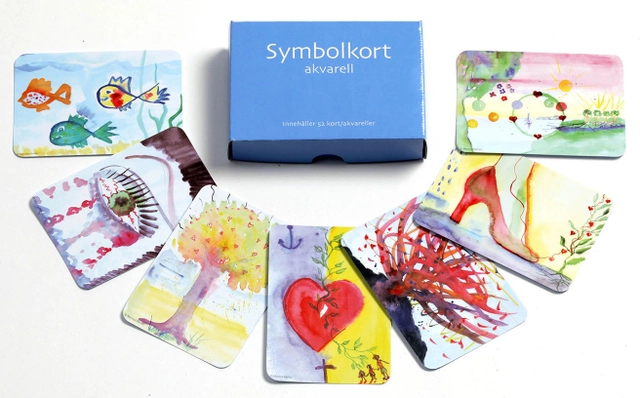 Samtalskort. Symbolkort Akvarell; Monica Benon; 2008