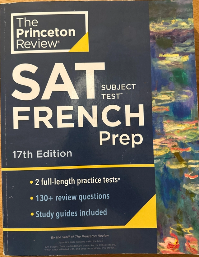SAT French Prep; The Princeton Review; 2019