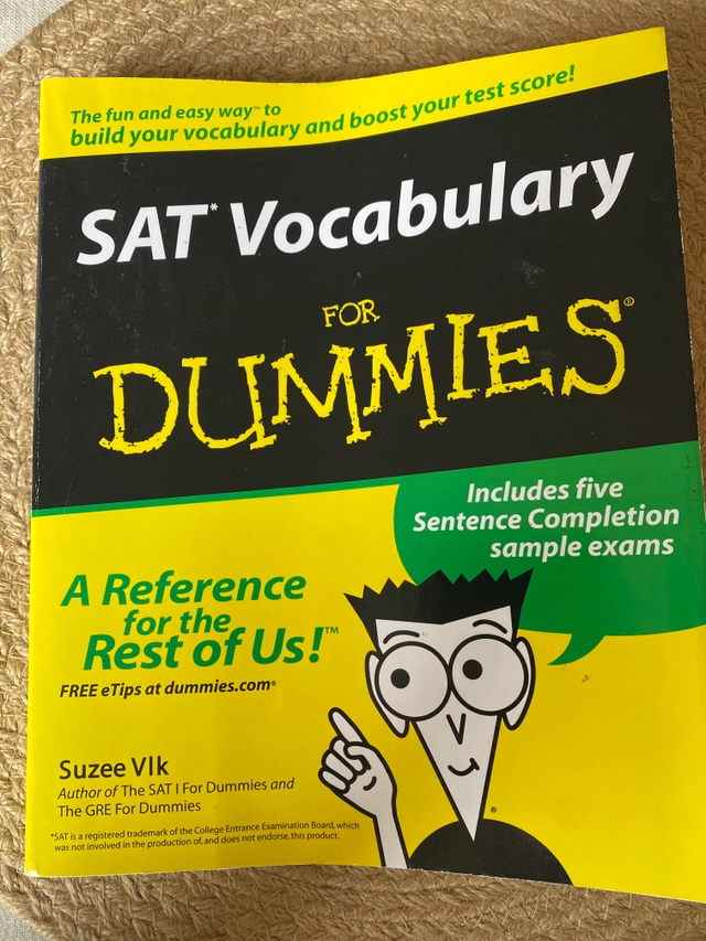 SAT Vocabulary For Dummies; Suzee Vlk; 2003
