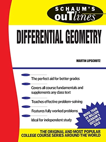 Schaum's outline of theory and problems of differential geometry; Martin M. Lipschutz; 1969